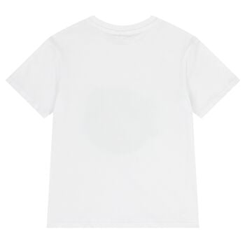 Boys White Whale Logo T-Shirt