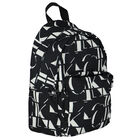 Black Logo Backpack, 1, hi-res