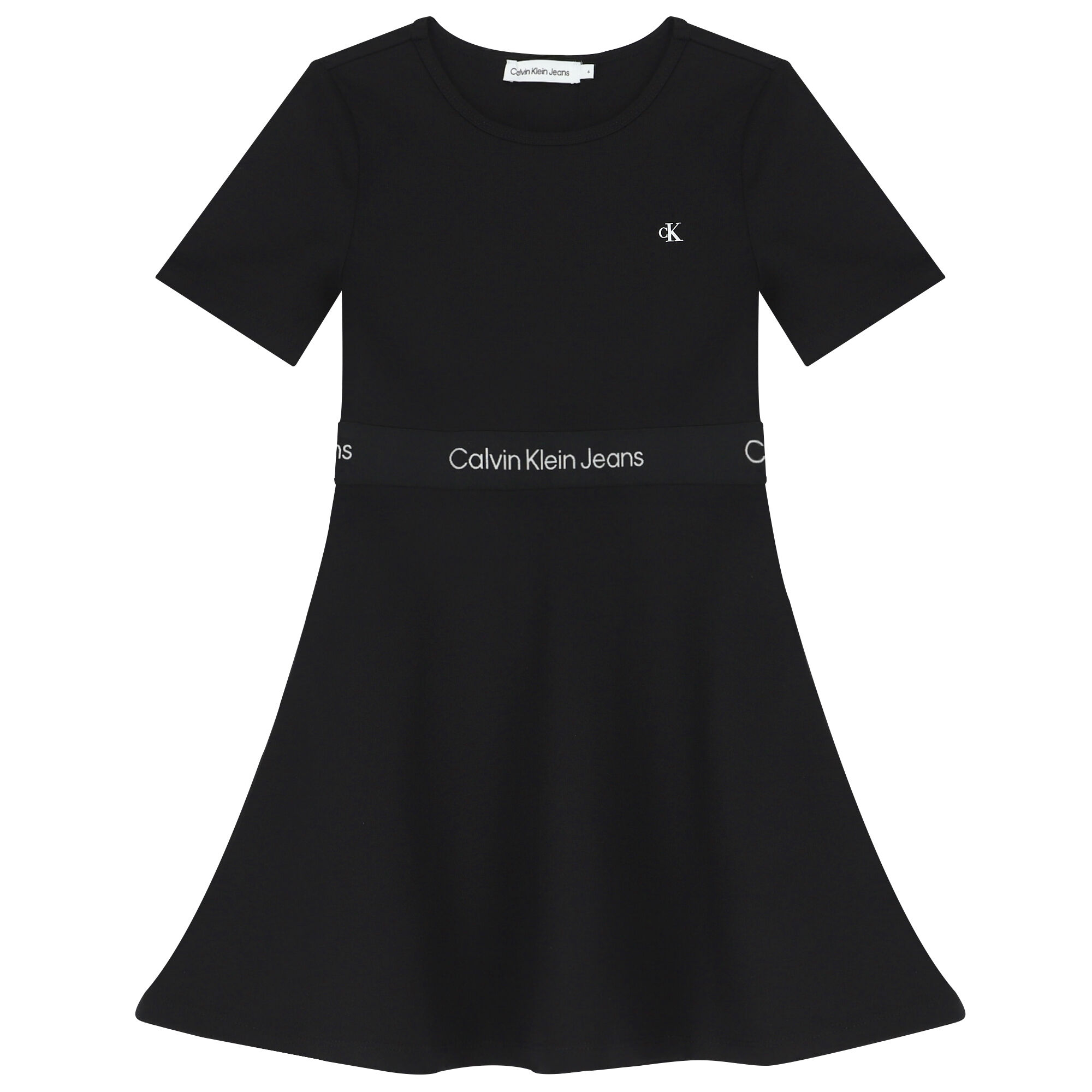 Calvin Klein Girls Black Logo Dress Junior Couture UAE