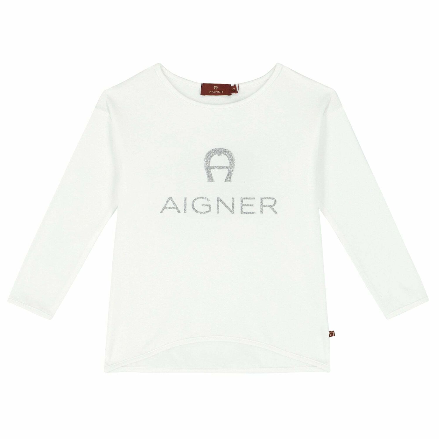 توب بالشعار باللون الابيض للبنات , 1, hi-res image number null