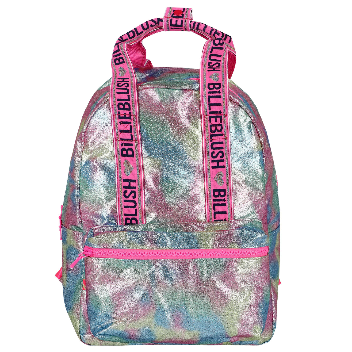 Girls Multi-Colored Glitter Logo Backpack, 1, hi-res