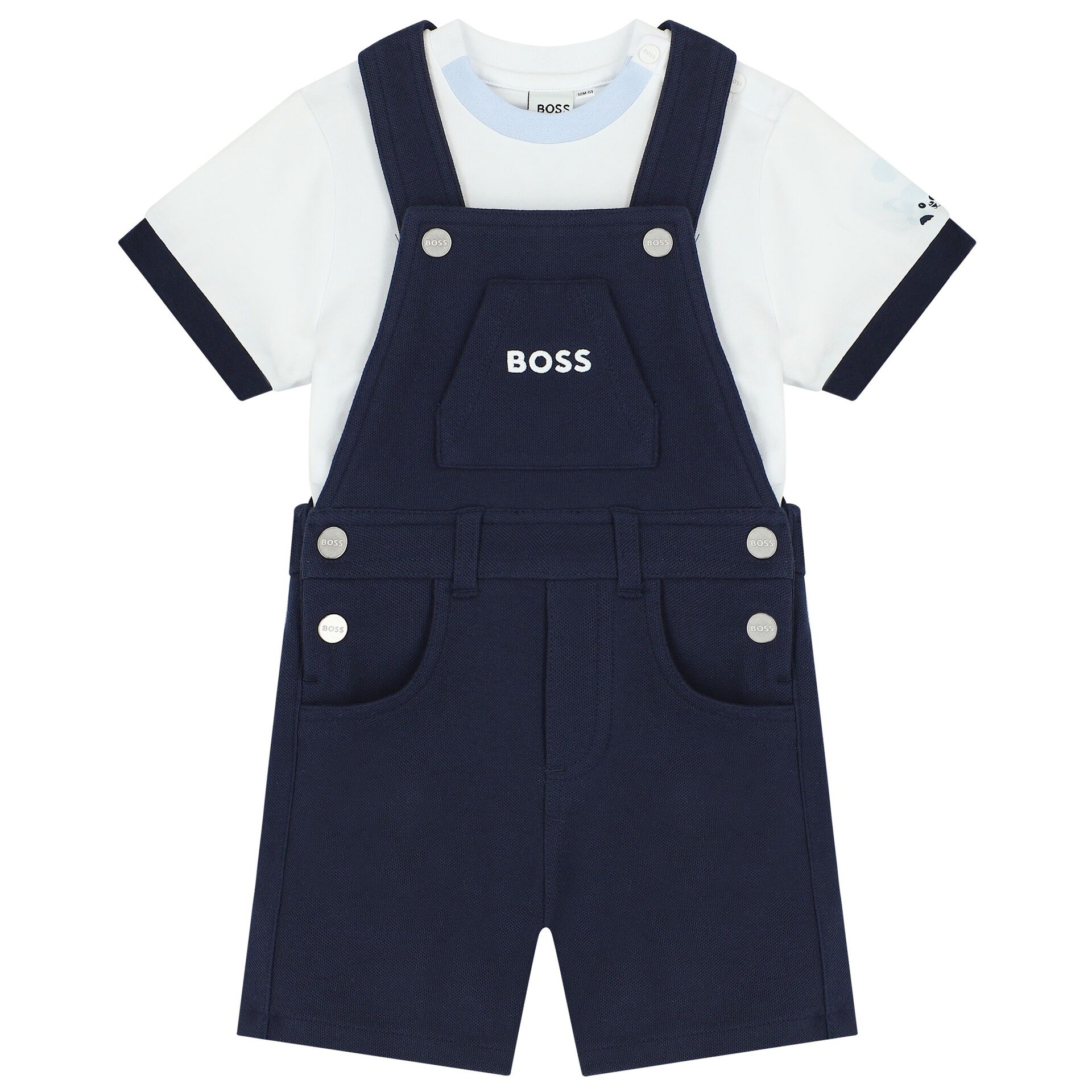 Boys white hot sale overalls