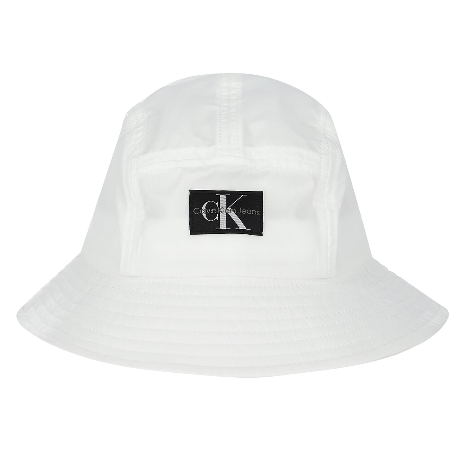 Boys White Logo Bucket Hat, 1, hi-res