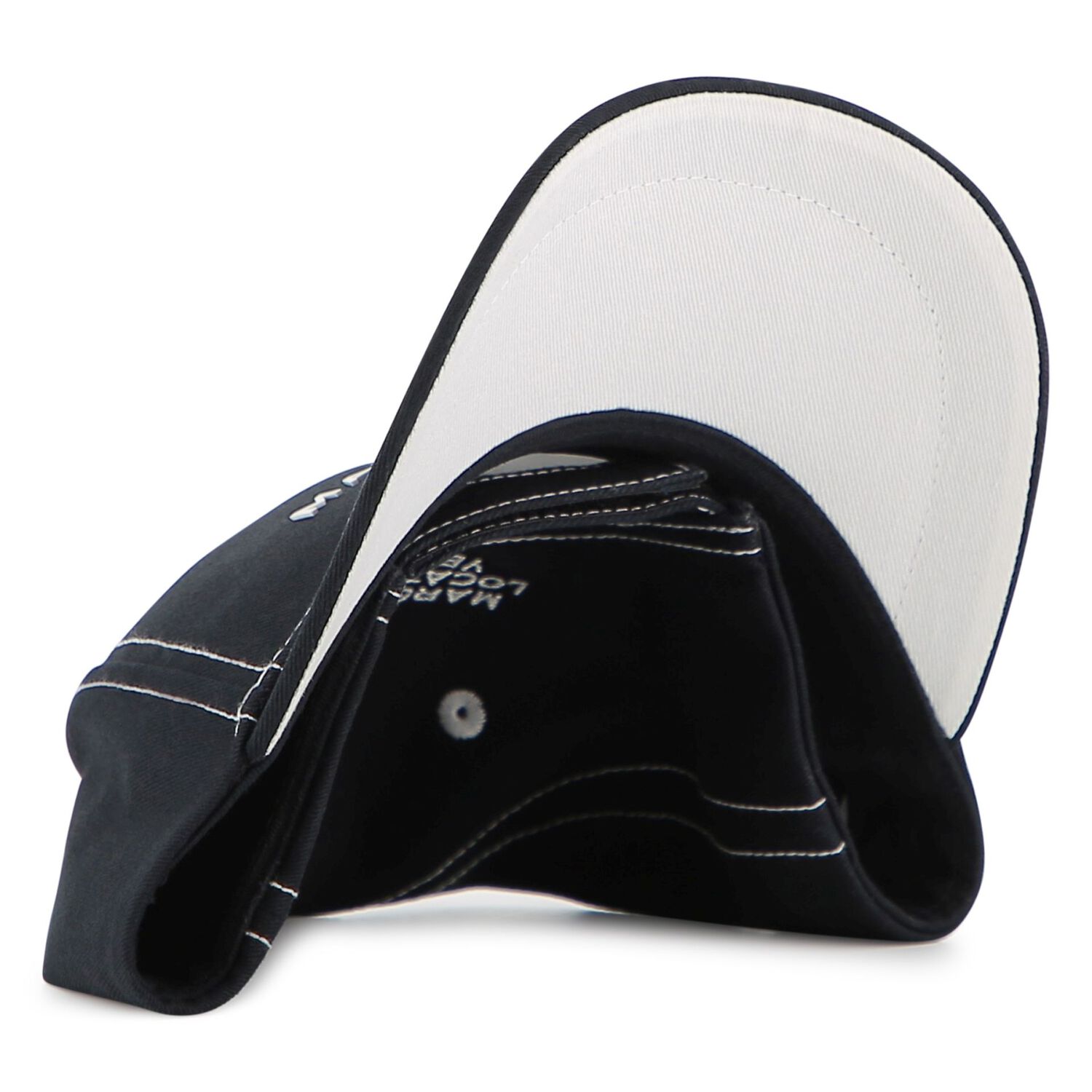 قبعة بالشعار باللون الأسود, 1, hi-res