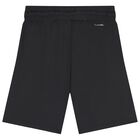Black Smiley Logo Shorts, 1, hi-res
