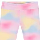 Girls Multi-Coloured Logo Leggings, 1, hi-res