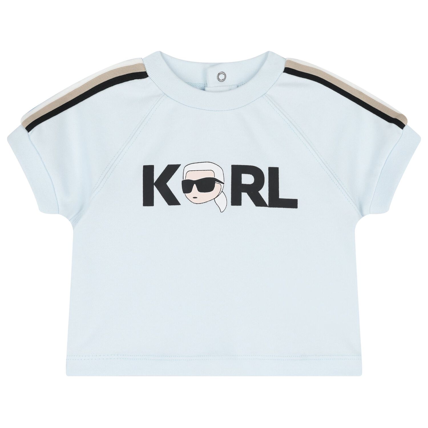 Boys Blue Logo Shorts Set, 1, hi-res