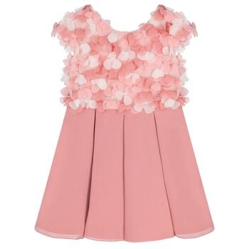 Girls Pink Flower Dress