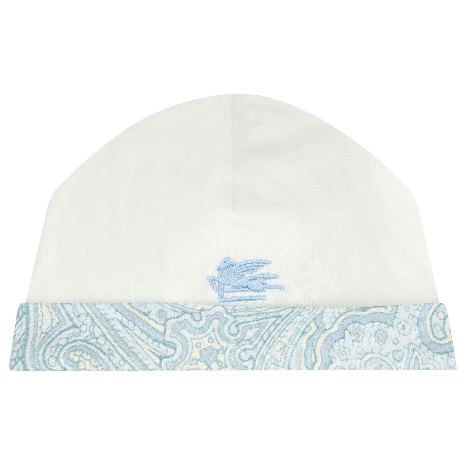 Baby Boys White & Blue Paisley Babygrow Gift Set, 1, hi-res