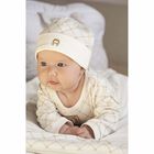 Ivory & Gold Logo Hat, 3, hi-res