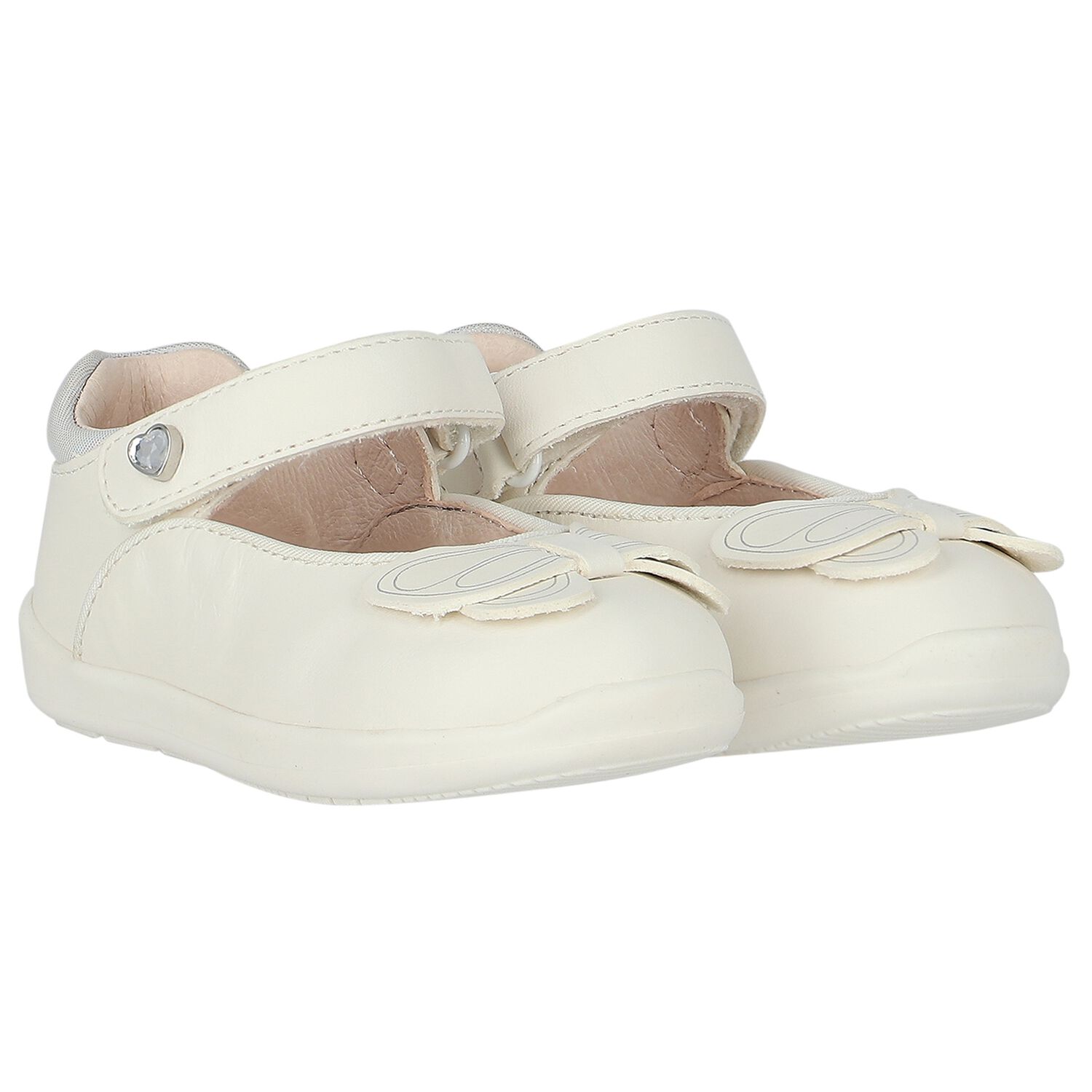 حذاء بنات ما قبل المشي باللون الأبيض, 3, hi-res