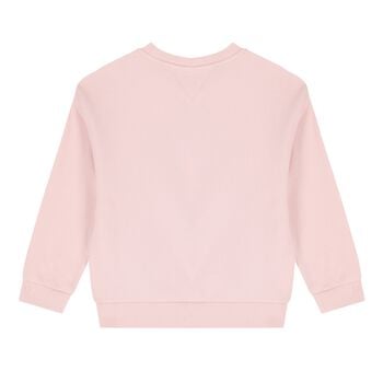 Girls Pink Logo Sweatshirt