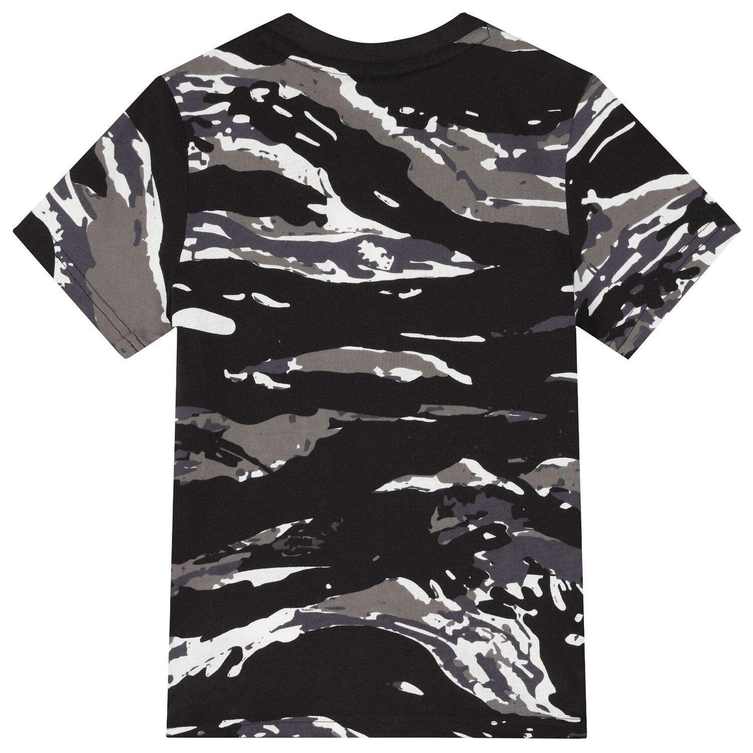 Boys Black Logo Camouflage T-Shirt, 1, hi-res image number null