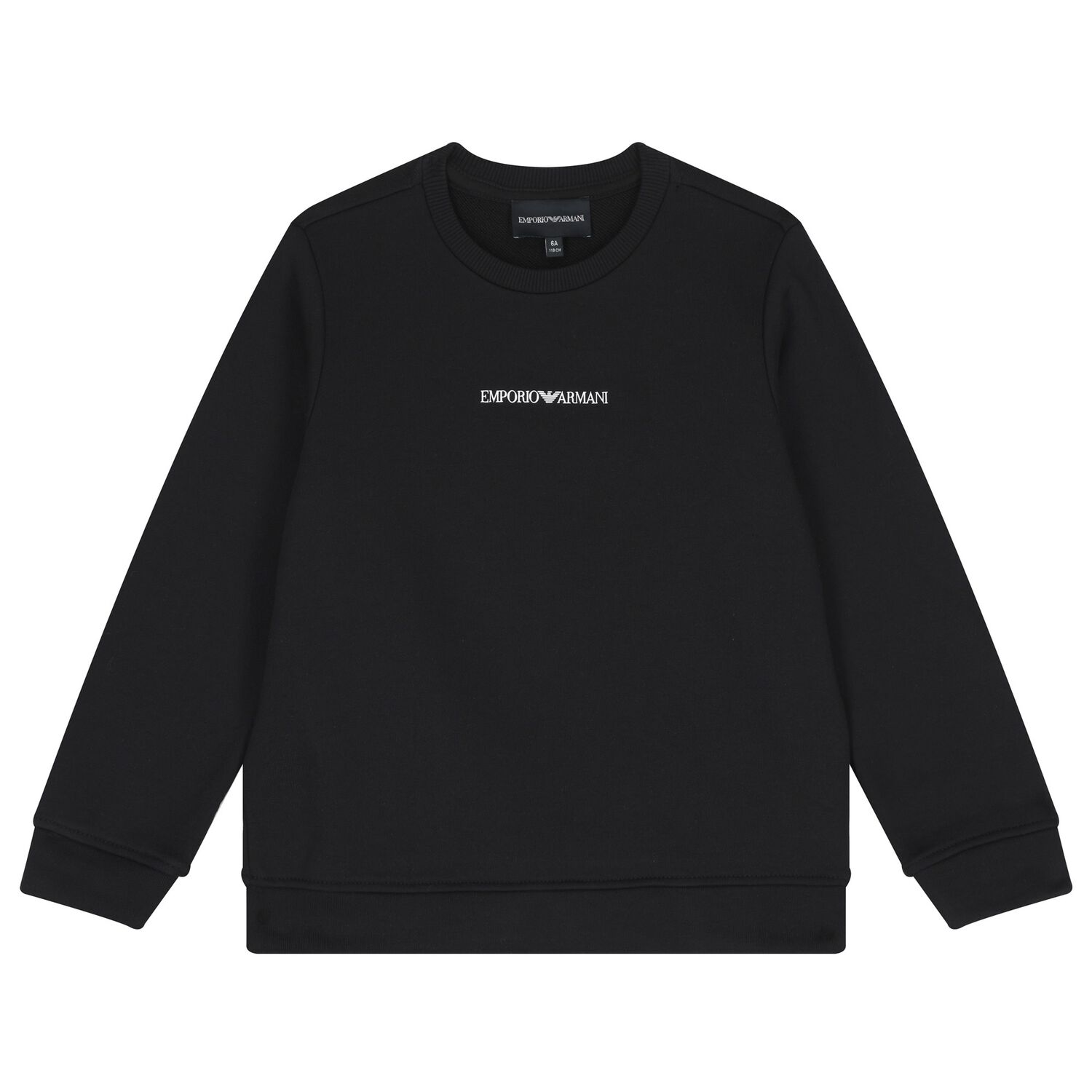 سويت شيرت للاولاد بالشعار باللون الاسود , 1, hi-res