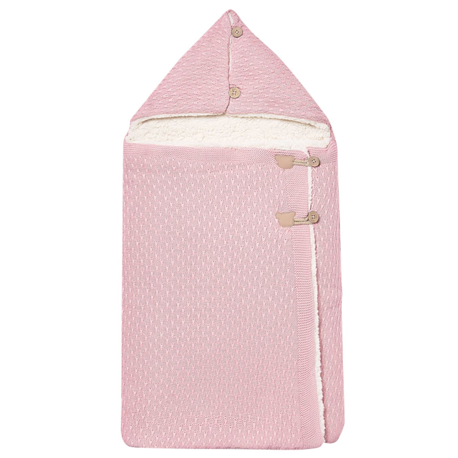 مدس محبوك للبنات باللون الوردى , 3, hi-res