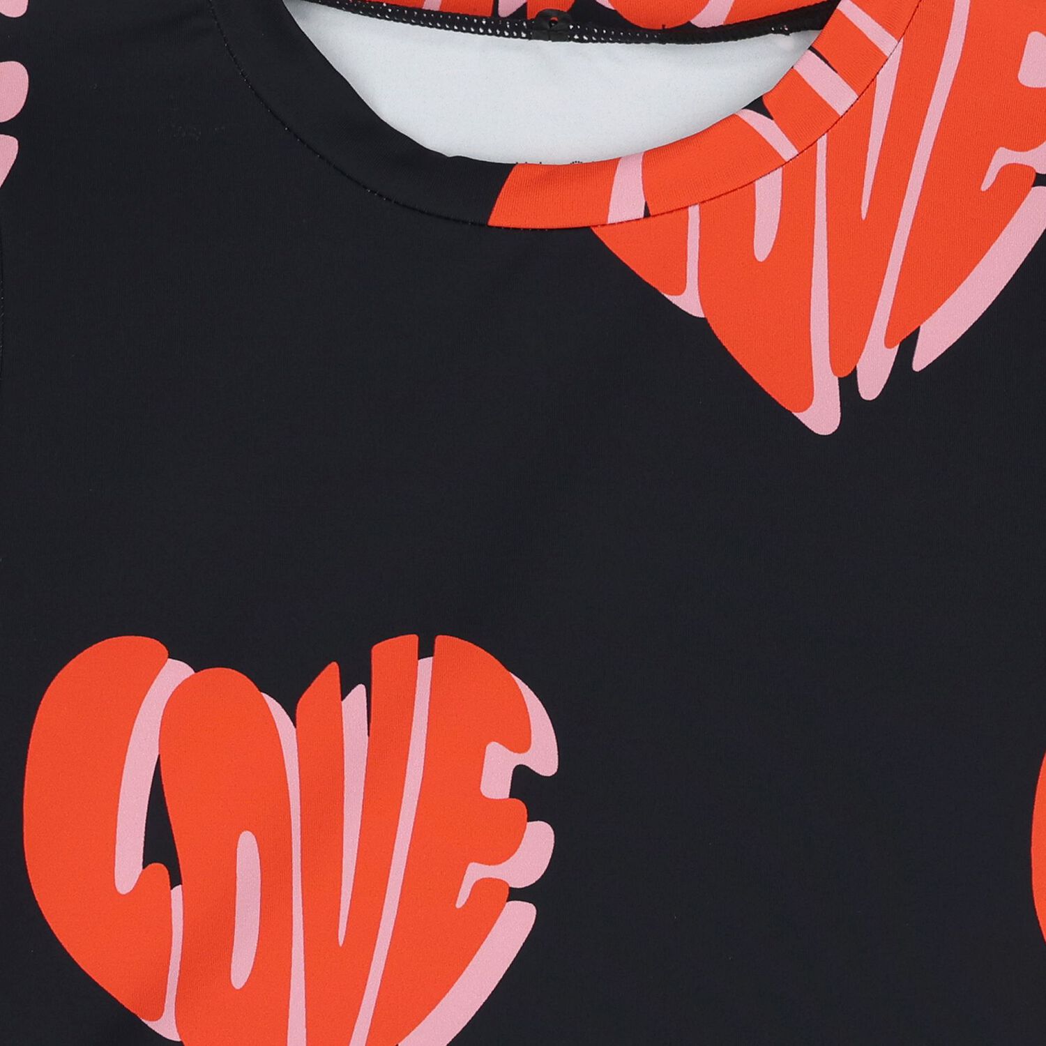 Girls Black Long Sleeve Top, 1, hi-res