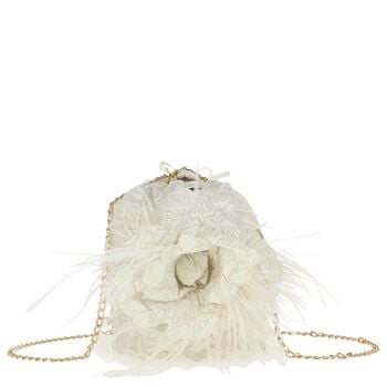 Girls Gold Pearl Handbag