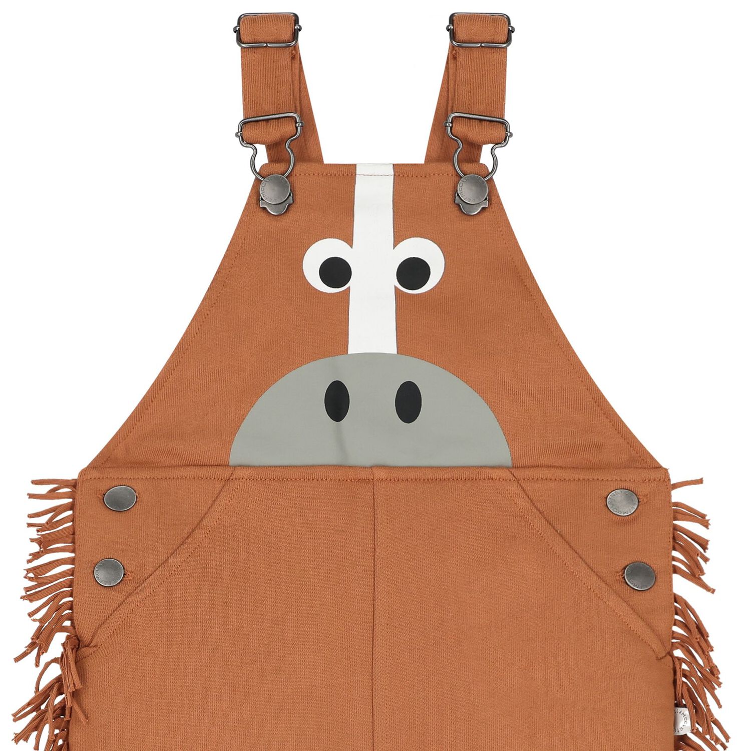 Younger Boys Brown Horse Dungaree, 1, hi-res