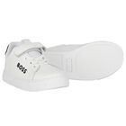 Boys White Logo Trainers, 2, hi-res