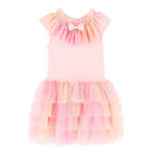 Girls Pink Tulle Dress, 1, hi-res
