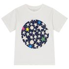 تيشيرت اولاد بالشعار باللون الابيض , 1, hi-res