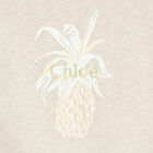 بلاي سوت بالشعار باللون البيج للبنات, 1, hi-res