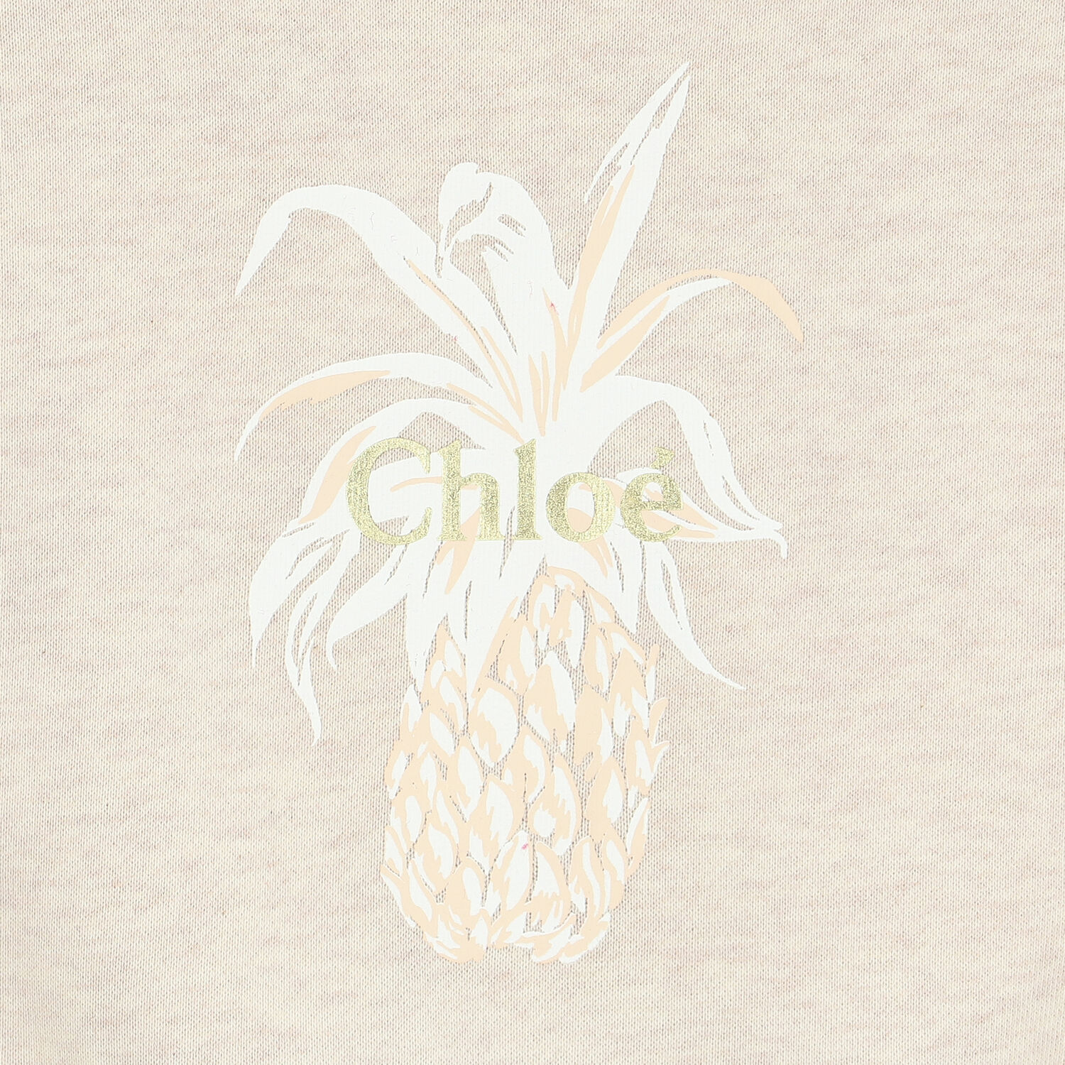 بلاي سوت بالشعار باللون البيج للبنات, 1, hi-res