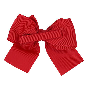 Girls Red Bow Hair Clip