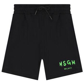 Black Logo Shorts