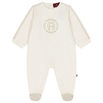 Ivory Logo Babygrow
