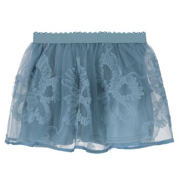 Girls Blue Tulle Skirt