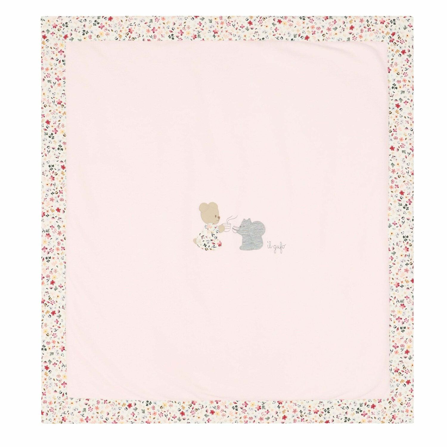 Baby Girls Pink Animals Blanket, 1, hi-res