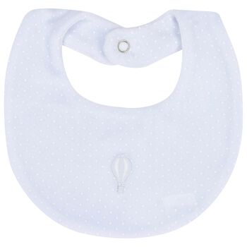 Baby Boys Blue Dots Bib