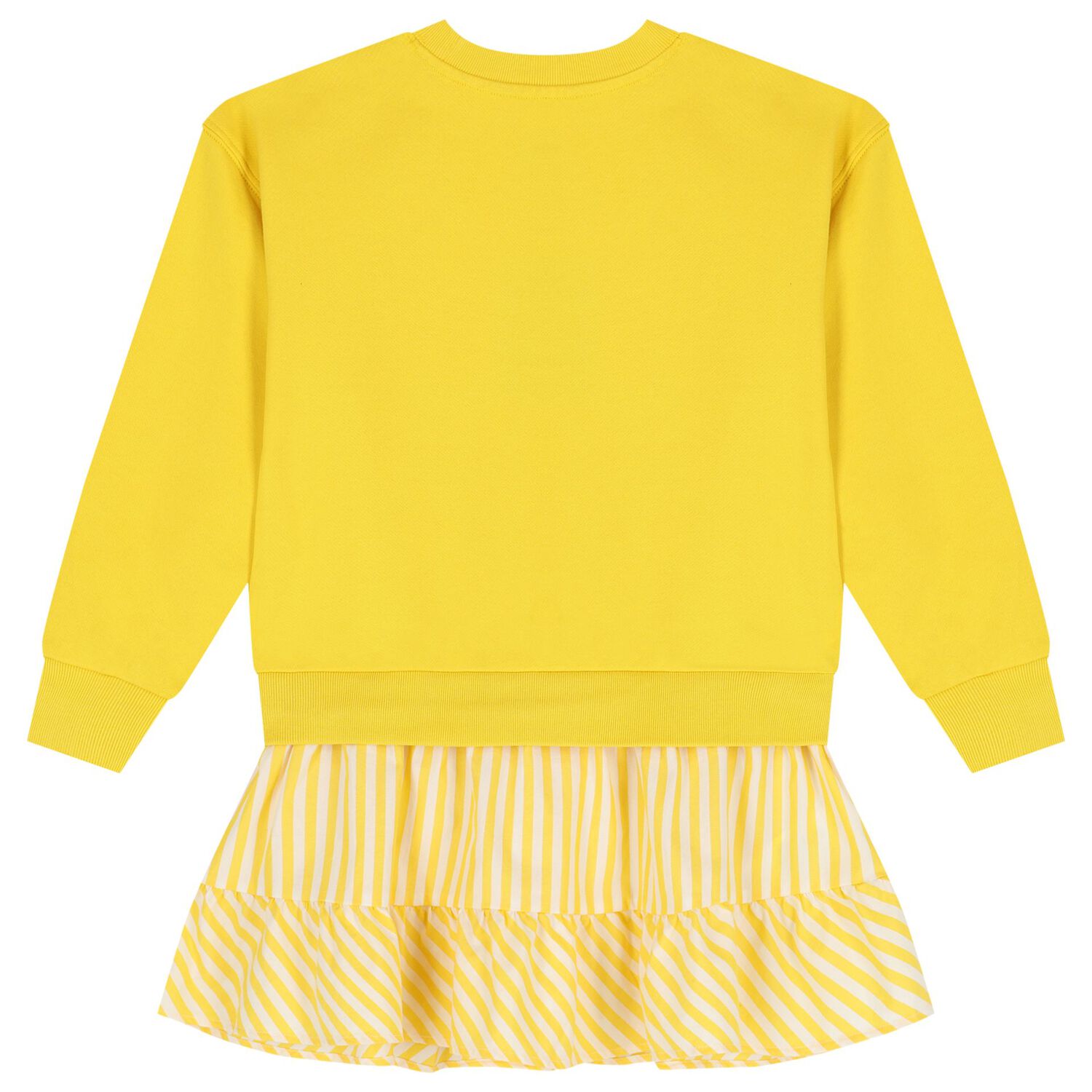 Girls Yellow Logo Dress, 1, hi-res