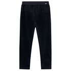 Girls Black Leggings, 1, hi-res