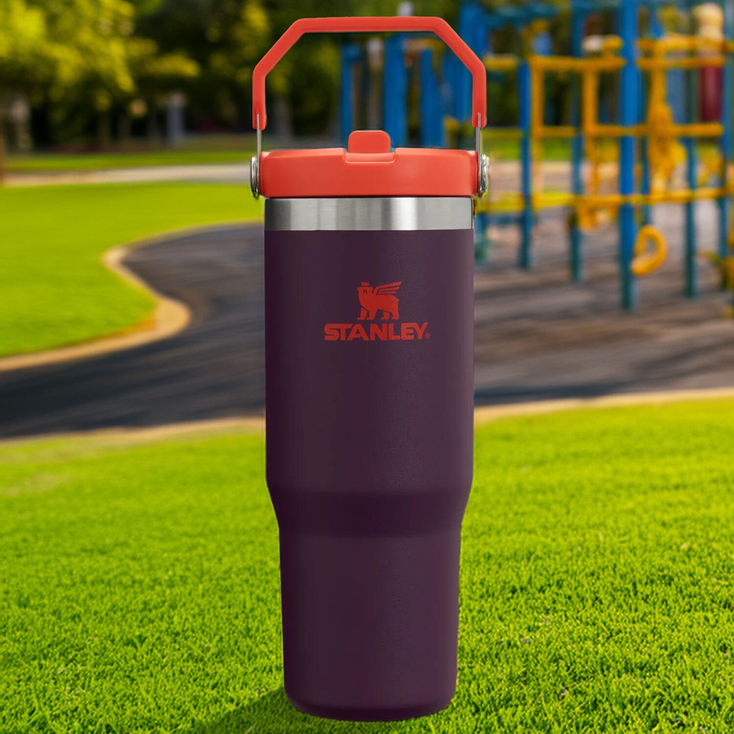 كوب ستانلي ايس فلو مع ماصة باللون البنفسجي و البرتقالي, 6, hi-res image number null