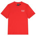 Boys Red Logo T-Shirt, 11, hi-res