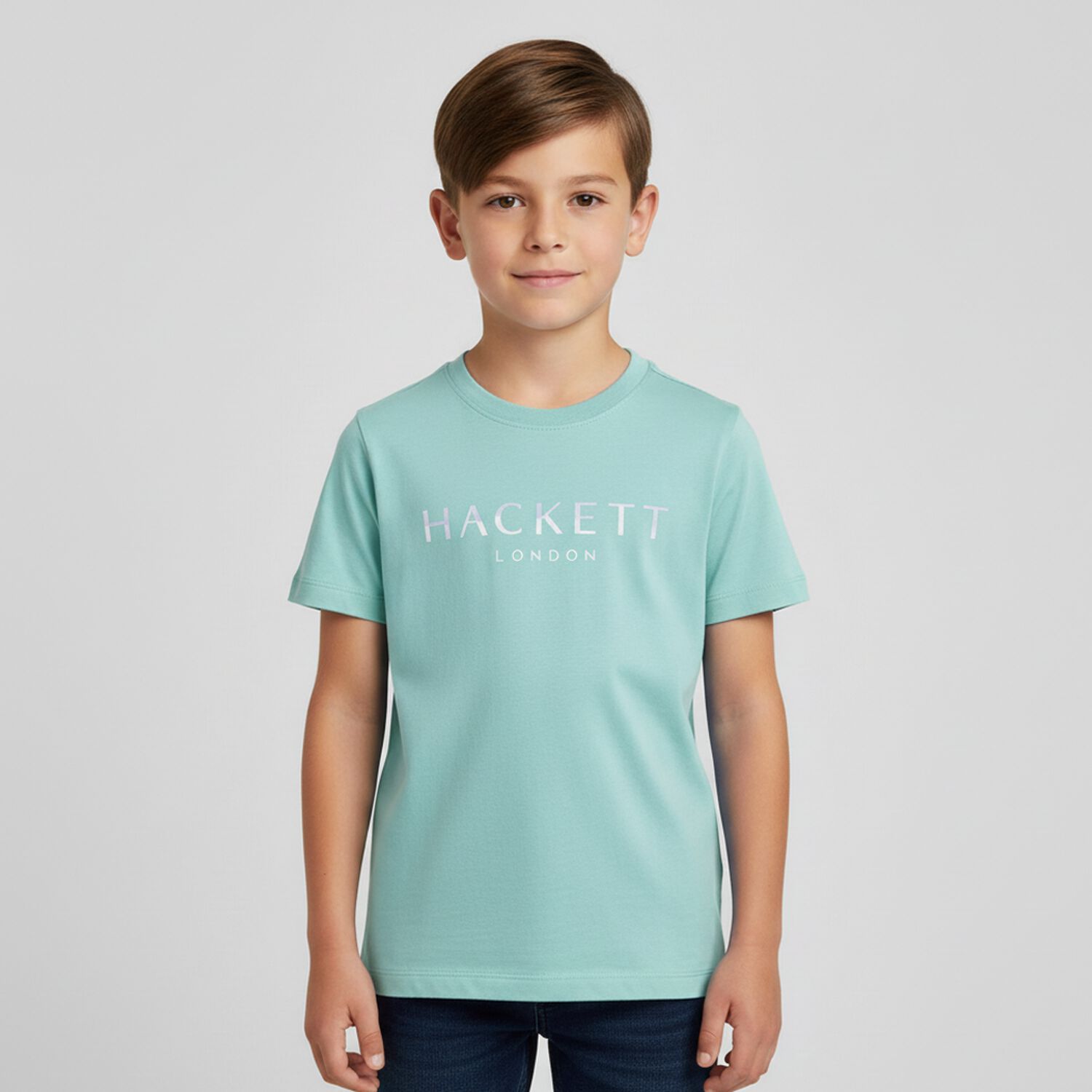 Boys Aqua Logo T-Shirt, 5, hi-res