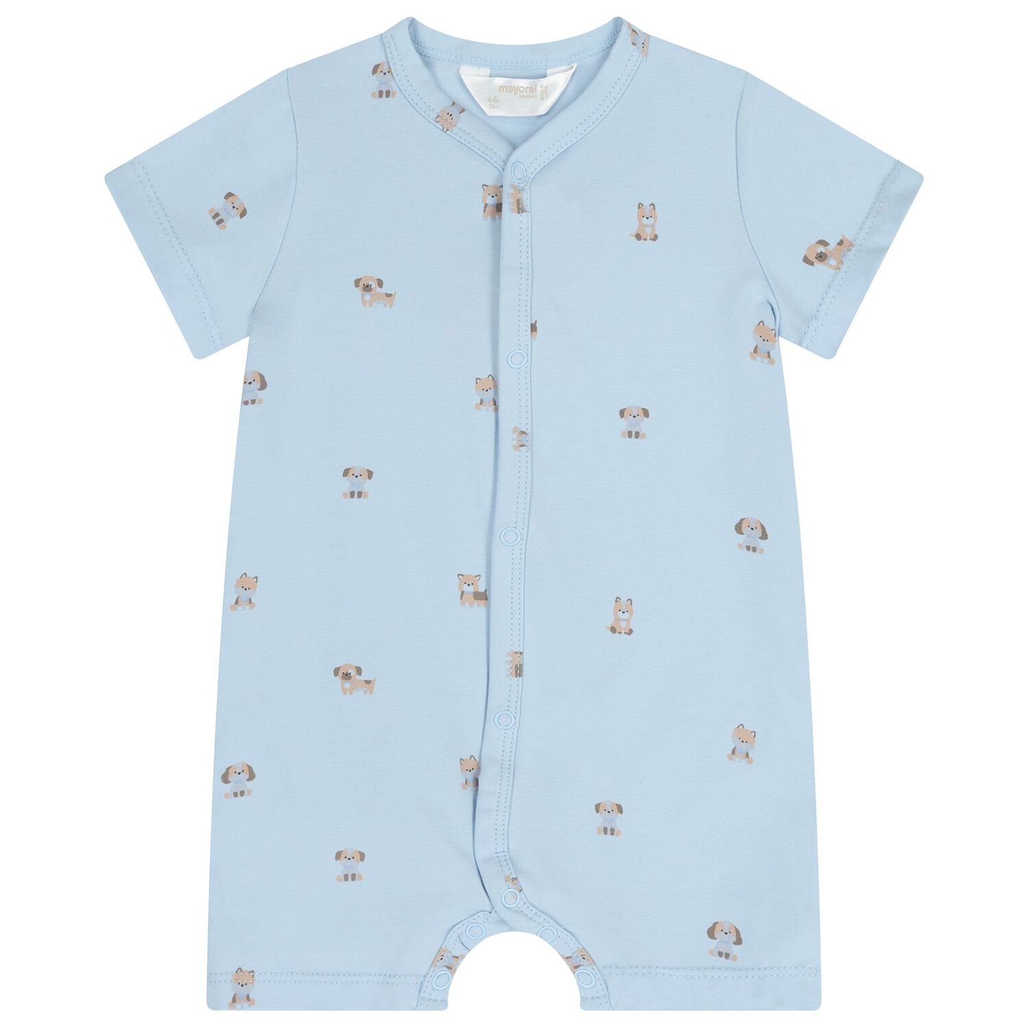Baby Boys Blue Puppy Romper ( 2-Pack ), 2, hi-res