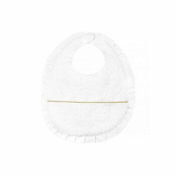 Ivory & Gold Baby Bib