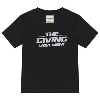 Black Logo Reflective T-Shirt
