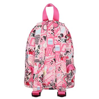 Girls Pink Logo Backpack