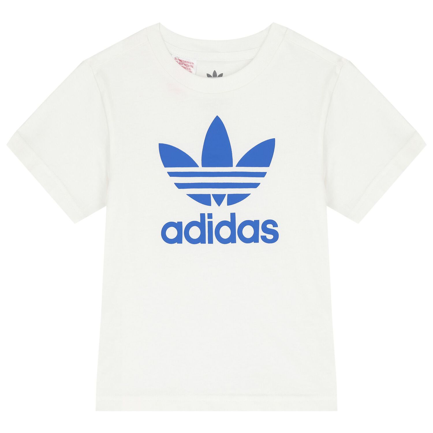 طقم شورت بالشعار باللون الابيض والازرق, 1, hi-res