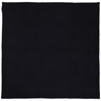 Navy Blue Logo Knitted Baby Blanket