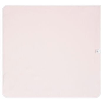 بطانية بنقاط باللون الوردي والأبيض  للبنات الصغار