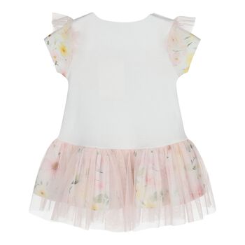 Baby Girls Pink Floral Tulle Dress