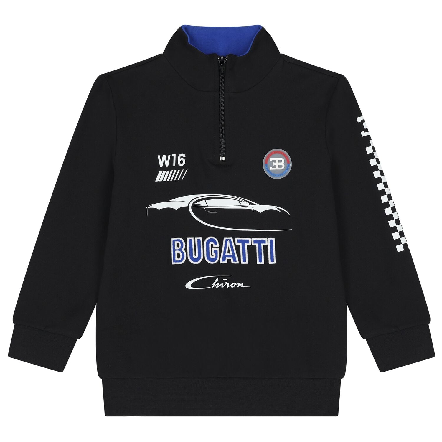 Boys Black Logo Sweatshirt, 1, hi-res