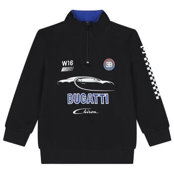 Boys Black Logo Sweatshirt