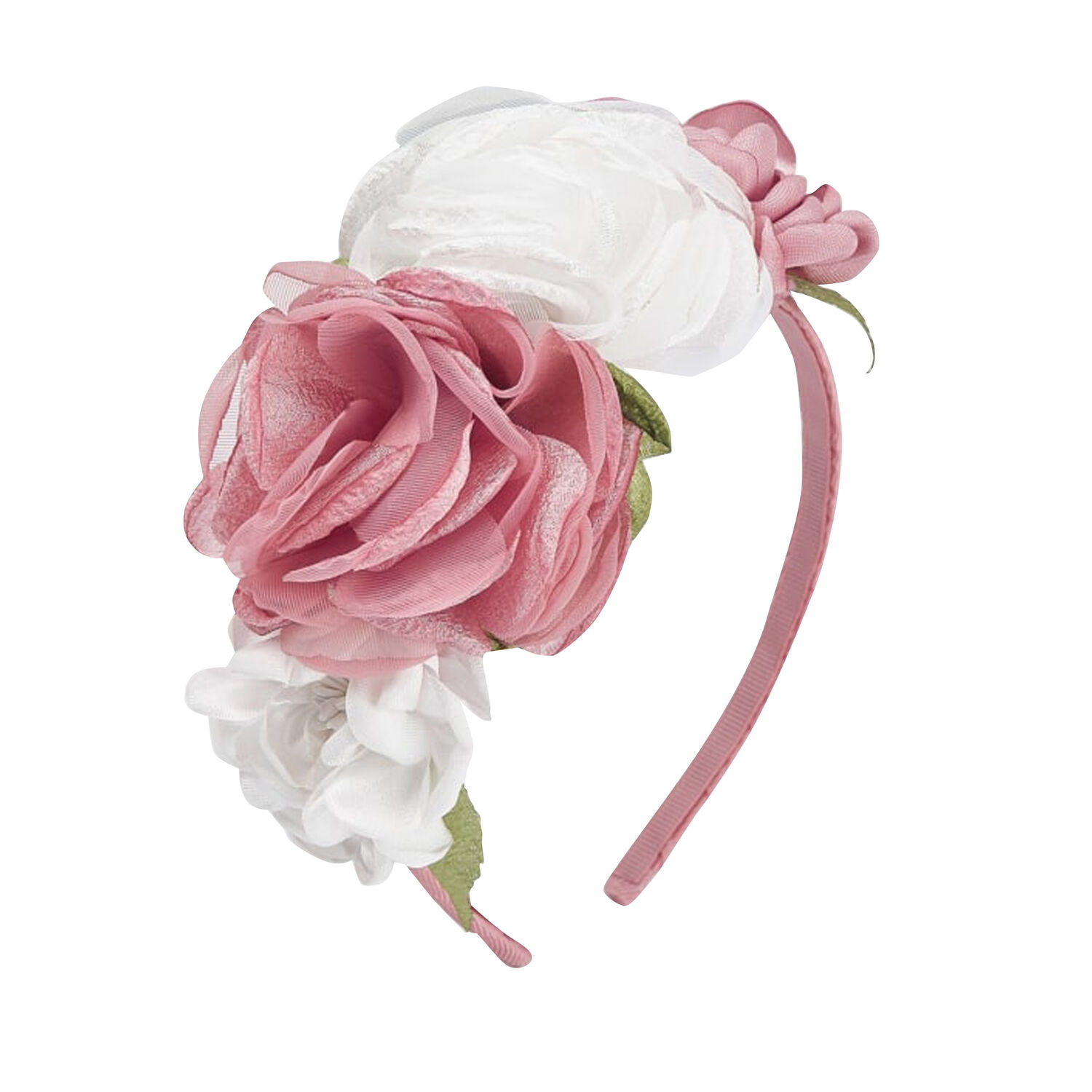 Girls Pink Flower Headband, 1, hi-res image number null