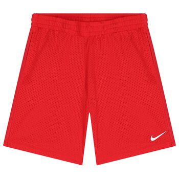 Boys Red Logo Shorts